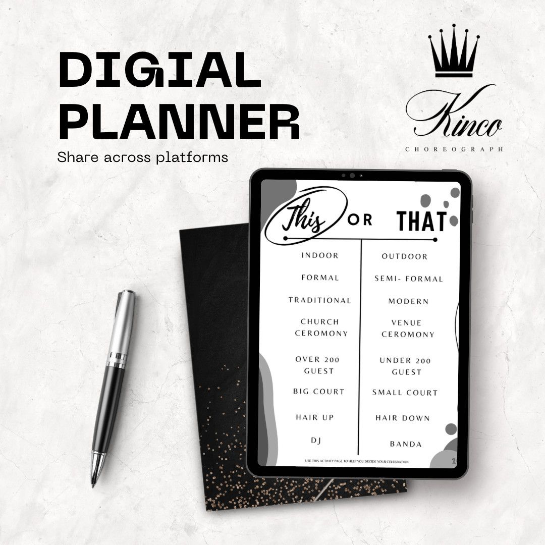 More Than Choreography Quince Planner: YOUR GUIDE TO A PERFECT EVENT