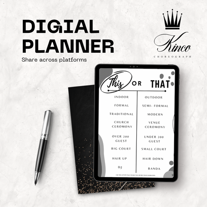 More Than Choreography Quince Planner: YOUR GUIDE TO A PERFECT EVENT